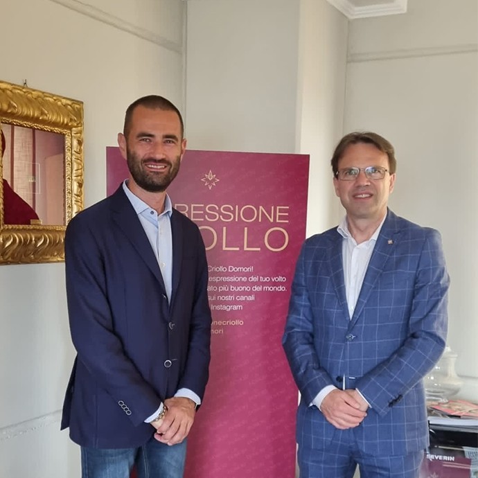 Nuovo stabilimento Domori: la visita istituzionale di Andrea Tronzano.